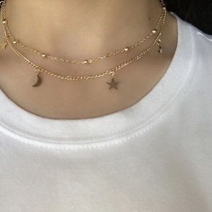Layered Gold Chocker Necklace